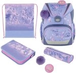 herlitz Schulranzen Set 6-teilig Butterfly Paradise Ergonomische Ultraleichte
