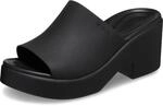 Crocs Herren Brooklyn Slide Heel Sandalen, Black, 38/39 EU