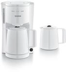Severin Filterkaffeemaschine mit 2 Thermokannen, Kaffeemaschine mit...