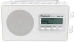 Panasonic RF-D10EG-W Digitalradio (DAB+/UKW Tuner, Netz- und Batteriebetrieb) wei&szlig;