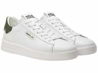 Replay Herren Sneaker aus Leder, Weiß (White Black 062), 42