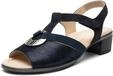 ara Damen Lugano Sandale mit Absatz, BLAU, 37.5 EU Weit
