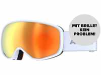 ATOMIC REVENT STEREO Skibrille - Light Grey - Skibrillen mit Blendschutz -...