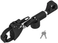 EUFAB 11247 Verstellbarer Strap-Rahmenhalter 27cm, Schwarz/Silber