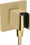 hansgrohe Wandanschluss mit Duschkopfhalterung FixFit E, Schlauchanschluss Dusche mit