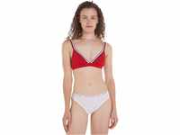 Tommy Hilfiger Damen Bikini Oberteil Triangel ohne Bügel, Rot (Primary Red), XL