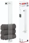tesa ELEGAANT Handtuchhalter G&auml;ste-WC, inkl. Klebel&ouml;sung, edles Design, Metall,