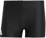 adidas Men's Solid Swim Boxers, Black/White, XS