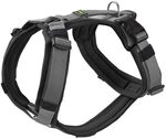 Hunter Hundegeschirr Maldon UP, Farbe: schwarz/grau, weich gepolstert & komfortabel,