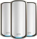 NETGEAR Orbi Serie 970 | Mesh WiFi 7 System | RBE973 | Mesh WiFi 7 Router und 2