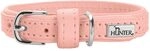 Hunter Hundehalsband SOHO MINI, Farbe: Hellrosa, Rindsleder, weich & geschmeidig,