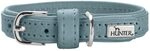 Hunter Hundehalsband SOHO MINI, Farbe: hellblau, Rindsleder, weich & geschmeidig,