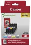 Canon CLI-551 XL C M Y BK Vorteilspack 4 Tintenpatronen gr&ouml;&szlig;ere Reichweite XL