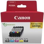 Canon PGI-570 + CLI-571 Original Druckerpatronen Multipack | Echte Canon Tinte -