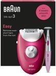 Braun Silk-&eacute;pil 3 Epilierer Damen f&uuml;r Haarentfernung, Aufs&auml;tze f&uuml;r Rasierer,