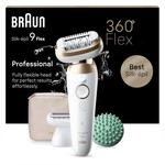 Braun Silk-&eacute;pil 9 Flex Epilierer Damen, Flexiblem 360&deg;Kopf, Wet&Dry, Langanhaltende