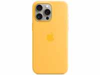 Apple iPhone 15 Pro Max Silikon Case mit MagSafe – Warmgelb...