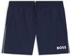 BOSS Badeshorts Mit Kontrastfarbenem Logo Und Paspelierung