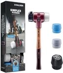 HALDER-Plusbox Starterkit, SIMPLEX-Schonhammer D60, Gummikomposition mit