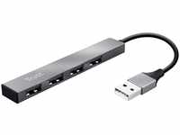 Trust Halyx Mini 4 Port USB Hub 2.0, USB-A Adapter Leicht und Kompakt, USB