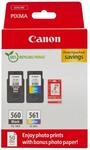 Canon PG-560 + CL-561 FINE Original Druckerpatronen + Fotopapier | 7.5ml + 8.3ml