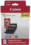 Canon CLI-526 C M Y BK Vorteilspack 4 Tintenpatronen (Schwarz, Cyan, Magenta,...