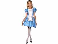 amscan 9910404 Alice Kostüm-Set, Damen, Blau und Weiß, 34-36