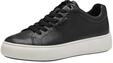Tamaris Damen Sneaker Low Leder, schwarz, 39 EU