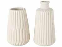 Boltze Vasen Set Esko 2-teilig, Blumenvasen aus Keramik, ø ca. 8,5 cm, ohne...