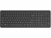 HP 225 - Tastatur - 2,5-Zonen-Layout - kabellos - 2.4 GHz - Deutsch - Schwarz