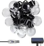 Maclean MCE424 Solar-Lichterkette f&uuml;r den Garten, 2-in-1:Stromversorgung &uuml;ber