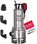 T.I.P. Schmutzwasser Tauchpumpe - Baupumpe Edelstahl (19.500l/h F&ouml;rdermenge,...