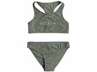 Roxy Basic Active - Zweiteiliges Crop-Top-Bikini-Set für Mädchen 6-16 Grün