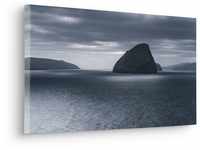 Komar Keilrahmenbild im Echtholzrahmen - Silver Sea - Größe 60 x 30 cm - Bild,