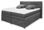 TACOMA 2 Boxspringbett 180 x 200 cm mit Bettkasten, dunkelgrau - Bequemes Doppelbett