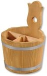 Kesper 69294 Aufbewahrungsbox/Besteckbeh&auml;lter &Oslash; 14 cm, H: 20 cm, Kiefernholz