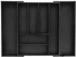 Relaxdays Besteckkasten ausziehbar, Bambus, HBT 6,5 x 35-58 x 43,5 cm, 6-8...