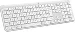 Logitech Signature Slim K950 kabellose Tastatur - Wei&szlig;, US QWERTY-Layout
