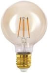 EGLO E27 LED Lampe, Amber Vintage Gl&uuml;hbirne, Globe Leuchtmittel f&uuml;r Retro