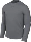 Nike FB7919-084 M NP DF Tight TOP LS Sweatshirt Herren Smoke Grey/Black Gr&ouml;&szlig;e S