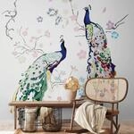 Fototapete Vogeltapete Weiߟ Bunt - Livingwalls House of Turnowsky 389091 -...