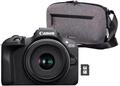 Canon EOS R100 + RF-S 18-45mm F4.5-6.3 is STM Objektiv + Kameratasche + 64GB SD-Karte