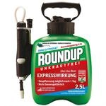 Roundup Unkrautfrei Express Fertigmischung, 2,5 L im Druckspr&uuml;her zur Bek&auml;mpfung