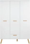 trendteam smart living - Mats - Wardrobe - Wei&szlig; - Kleiderschrank mit 3 T&uuml;ren, 1