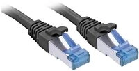 LINDY 47414 2m Cat.6A S/FTP TPE Netzwerkkabel, schwarz