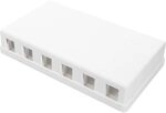 DIGITUS Anschlussdose &ndash; 6 Port &ndash; F&uuml;r Keystone-Module | Konsolidierungspunkt