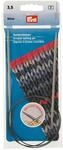 Prym 212134 Rundstricknadeln MS 80 cm 3,50 mm silberfarbig