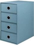 R&ouml;ssler SOHO 4er Schubladenbox aus Papier | B&uuml;ro Organizer Schreibtisch 
