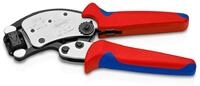 KNIPEX Twistor T Selbsteinstellende Crimpzange f&uuml;r Aderendh&uuml;lsen mit drehbarem