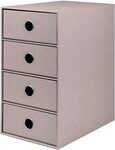 R&ouml;ssler SOHO 4er Schubladenbox aus Papier | B&uuml;ro Organizer Schreibtisch 